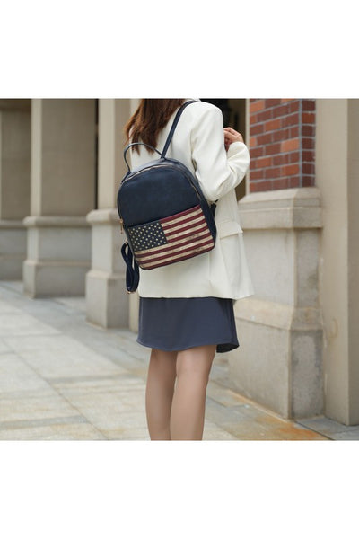 MKF Collection Briella FLAG Backpack by Mia K