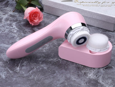 Electric Sonic Rechargeable Powered Facial Cleaning Brush