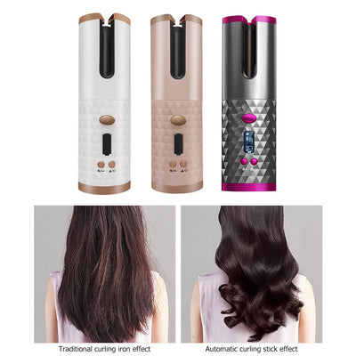 Portable Cordless Automatic Hair Curler