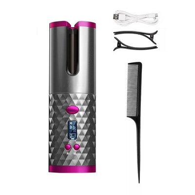 Portable Cordless Automatic Hair Curler