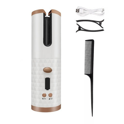 Portable Cordless Automatic Hair Curler